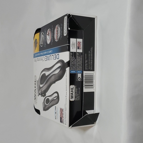 Wahl Deluxe Chrome Pro Complete Man's Hair Cutting Kit w/ Finishing Trimmer - Picture 13 of 13